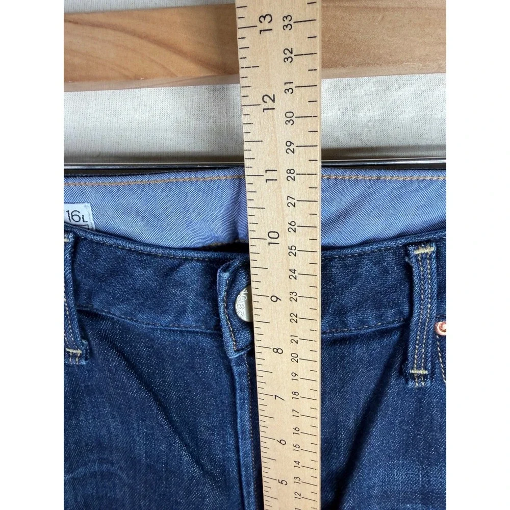 GAP 1969 Real Straight Jeans size 33/16‎ Long Blue_9